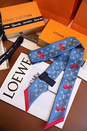 Colestore Louis Vuitton LV X TM Silk Monogram Cerises Bandeau Blue - 6