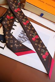 Colestore Louis Vuitton LV X TM Silk Monogram Cerises Bandeau Brown - 6