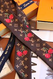 Colestore Louis Vuitton LV X TM Silk Monogram Cerises Bandeau Brown - 5