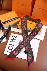Colestore Louis Vuitton LV X TM Silk Monogram Cerises Bandeau Brown - 3