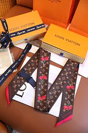 Colestore Louis Vuitton LV X TM Silk Monogram Cerises Bandeau Brown - 2