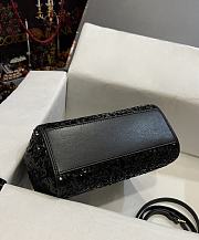 Colestore Dolce & Gabbana Black Sequin Mini Sicily Top Handle Bag 20x16x8cm - 2
