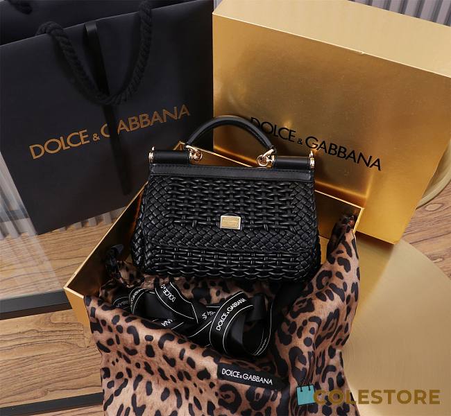  Colestore Dolce & Gabbana Elongated Sicily handbag in Black 18x11x6cm - 1