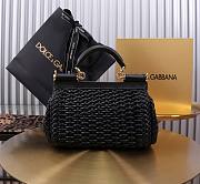  Colestore Dolce & Gabbana Elongated Sicily handbag in Black 18x11x6cm - 5