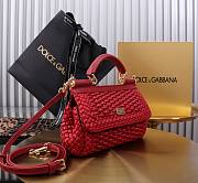  Colestore Dolce & Gabbana Elongated Sicily handbag in Red 18x11x6cm - 3