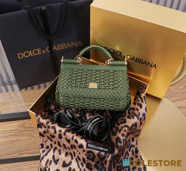  Colestore Dolce & Gabbana Elongated Sicily handbag in Green 18x11x6cm - 1