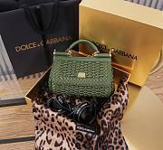  Colestore Dolce & Gabbana Elongated Sicily handbag in Green 18x11x6cm - 1