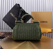  Colestore Dolce & Gabbana Elongated Sicily handbag in Green 18x11x6cm - 3