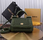  Colestore Dolce & Gabbana Elongated Sicily handbag in Green 18x11x6cm - 2
