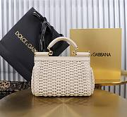  Colestore Dolce & Gabbana Elongated Sicily handbag in White 18x11x6cm - 6