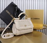  Colestore Dolce & Gabbana Elongated Sicily handbag in White 18x11x6cm - 2
