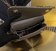  Colestore Dolce & Gabbana Elongated Sicily handbag in Gray 18x11x6cm - 6