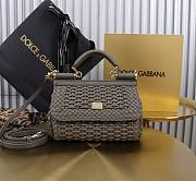  Colestore Dolce & Gabbana Elongated Sicily handbag in Gray 18x11x6cm - 4