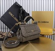  Colestore Dolce & Gabbana Elongated Sicily handbag in Gray 18x11x6cm - 3