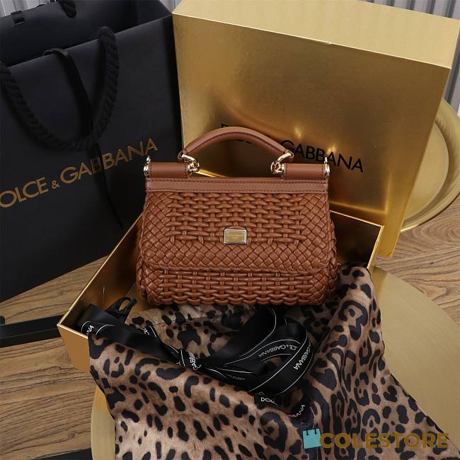  Colestore Dolce & Gabbana Elongated Sicily handbag in Brown 18x11x6cm - 1