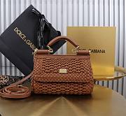  Colestore Dolce & Gabbana Elongated Sicily handbag in Brown 18x11x6cm - 5