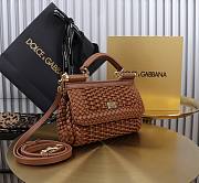  Colestore Dolce & Gabbana Elongated Sicily handbag in Brown 18x11x6cm - 4