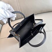 Colestore Burberry Mini Frances Leather Top Handle Bag Black 27 x 11 x 20 cm - 6