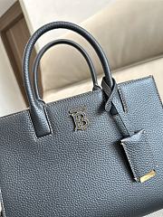 Colestore Burberry Mini Frances Leather Top Handle Bag Black 27 x 11 x 20 cm - 3