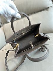 Colestore Burberry Mini Frances Leather Top Handle Bag Gray 27 x 11 x 20 cm - 6