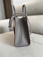 Colestore Burberry Mini Frances Leather Top Handle Bag Gray 27 x 11 x 20 cm - 5