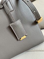 Colestore Burberry Mini Frances Leather Top Handle Bag Gray 27 x 11 x 20 cm - 2