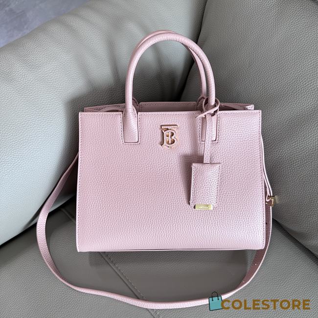 Colestore Burberry Mini Frances Leather Top Handle Bag Pink 27 x 11 x 20 cm - 1