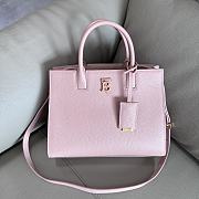 Colestore Burberry Mini Frances Leather Top Handle Bag Pink 27 x 11 x 20 cm - 1