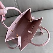 Colestore Burberry Mini Frances Leather Top Handle Bag Pink 27 x 11 x 20 cm - 5