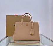 Colestore Burberry Small TB Bag in Grainy Leather Beige 32.5 x 12 × 24cm - 1