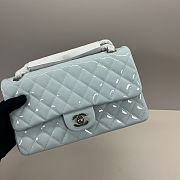 Colestore Chanel Medium Double Flap Bag in Blue Patent 25cm - 6