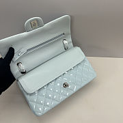 Colestore Chanel Medium Double Flap Bag in Blue Patent 25cm - 5