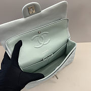 Colestore Chanel Medium Double Flap Bag in Blue Patent 25cm - 2