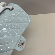 Colestore Chanel Medium Double Flap Bag in Blue Patent 25cm - 3
