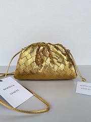 Colestore Bottega Veneta Women Mini Pouch Gold 22x12x7cm - 1