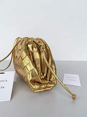 Colestore Bottega Veneta Women Mini Pouch Gold 22x12x7cm - 6