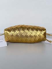 Colestore Bottega Veneta Women Mini Pouch Gold 22x12x7cm - 5