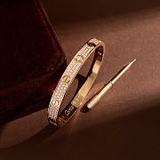 Colestore Cartier Full Diamond Three-Row Screwdriver Bracelet (5th Gen) Gold/Sliver/Rose Gold - 4