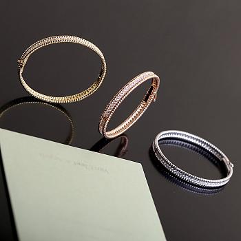 Colestore Van Cleef & Arpels Perlée Diamonds Bracelet Gold/Silver/Rose Gold