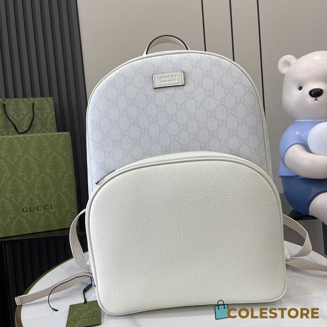 Colestore Gucci Ophidia Medium Backpack white GG Supreme 40x29x14cm - 1