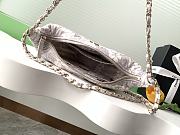 Colestore Chanel CoCo Beach Large Hobo Bag, Printed denim & Gold-tone Metal, White & Gray - 6