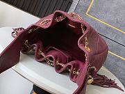 Colestore Chanel 25A Vintage Drawstring Bag Burgundy  - 6