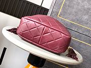 Colestore Chanel 25A Vintage Drawstring Bag Burgundy  - 5