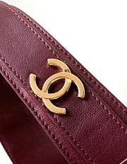 Colestore Chanel 25A Vintage Drawstring Bag Burgundy  - 2