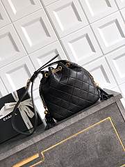 Colestore Chanel 25A Vintage Drawstring Bag Black - 1