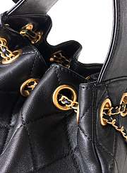 Colestore Chanel 25A Vintage Drawstring Bag Black - 3
