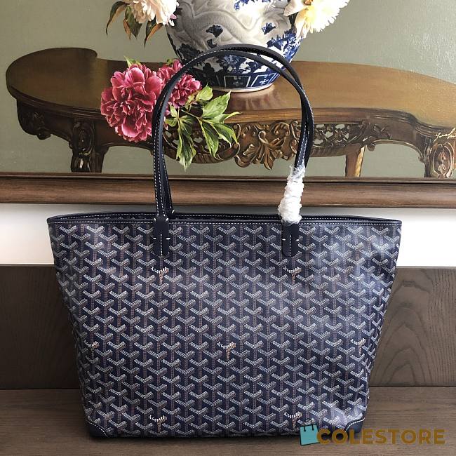 Colestore Goyard Artois MM Bag Navy Blue 50x17x30cm - 1