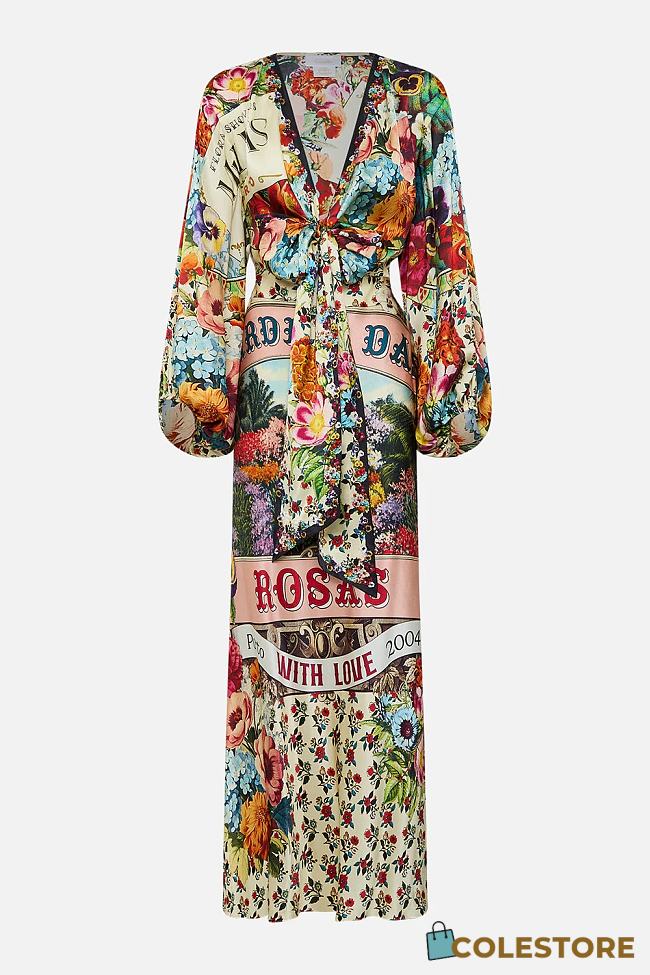 Colestore Camilla Blouson Sleeve Bias Dress Aromatic Amor - 1