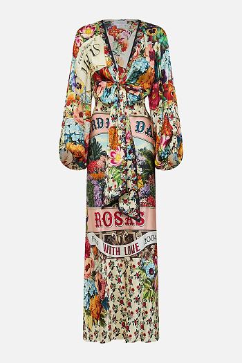 Colestore Camilla Blouson Sleeve Bias Dress Aromatic Amor