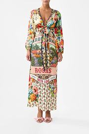 Colestore Camilla Blouson Sleeve Bias Dress Aromatic Amor - 2